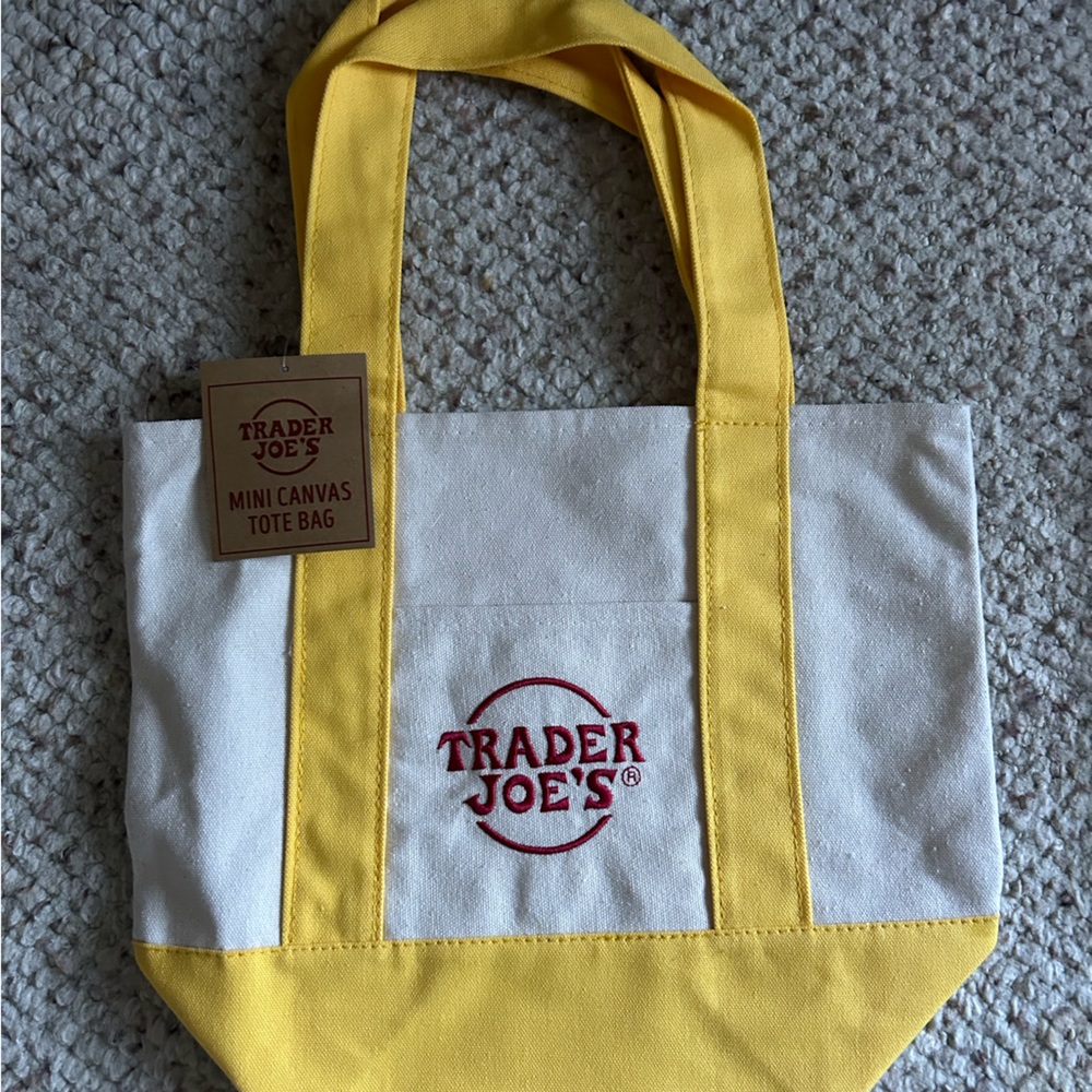 Trader Joes Mini Canvas Tote Bag